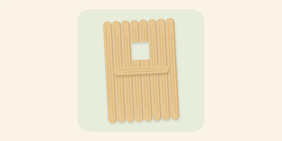 Front wall panel with a square opening formed by shorter pieces and a perch below it